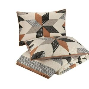 Better Homes & Gardens BNIP STARBURST PATCHWORK Shams - STANDARD